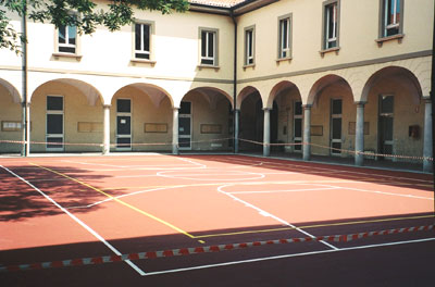 campo volley sintetico in acrilico