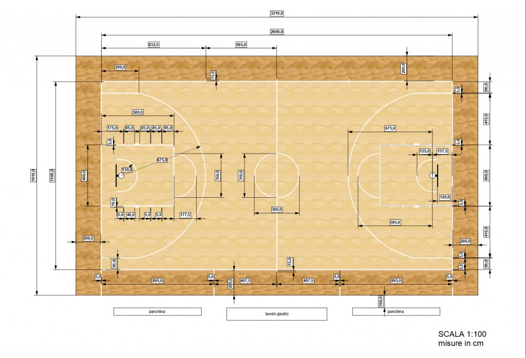 Campi da basket cocconi claudio pavimentazioni sportive e ... Misure campo basket